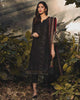 Adan's Libas Arcadia Festive Chiffon Collection – Black Dust | ZA-1364