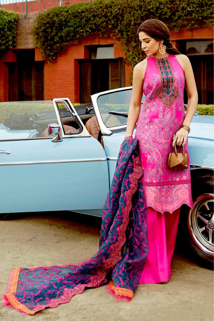 Saira Rizwan Luxury Lawn Collection '21 – SURKHAB SR-04