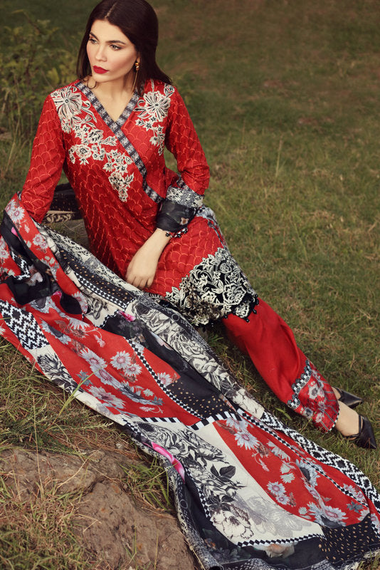 Noor Winter Collection 2017 by Saadia Asad – 09 Patchwork Craft