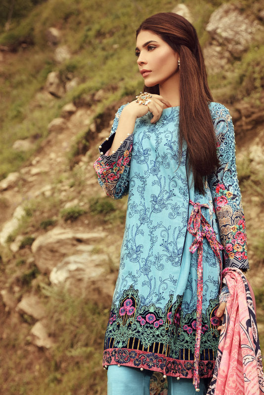 Noor Winter Collection 2017 by Saadia Asad – 01 Luscious Paradise