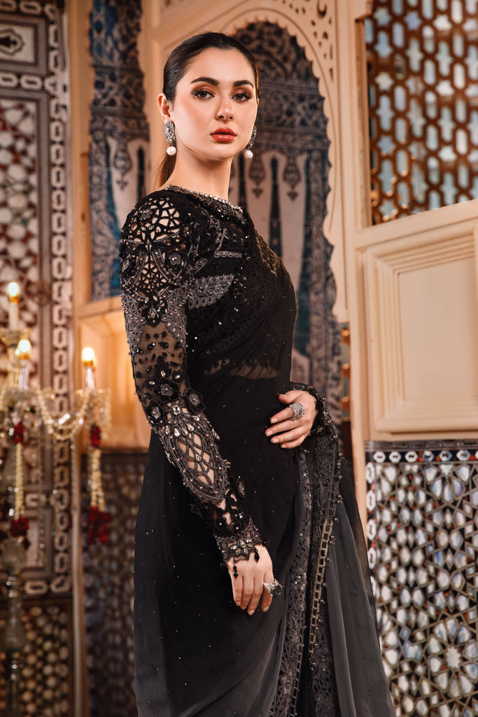MARIA.B MBroidered Wedding Edition – Grey and Black (BD-2504)