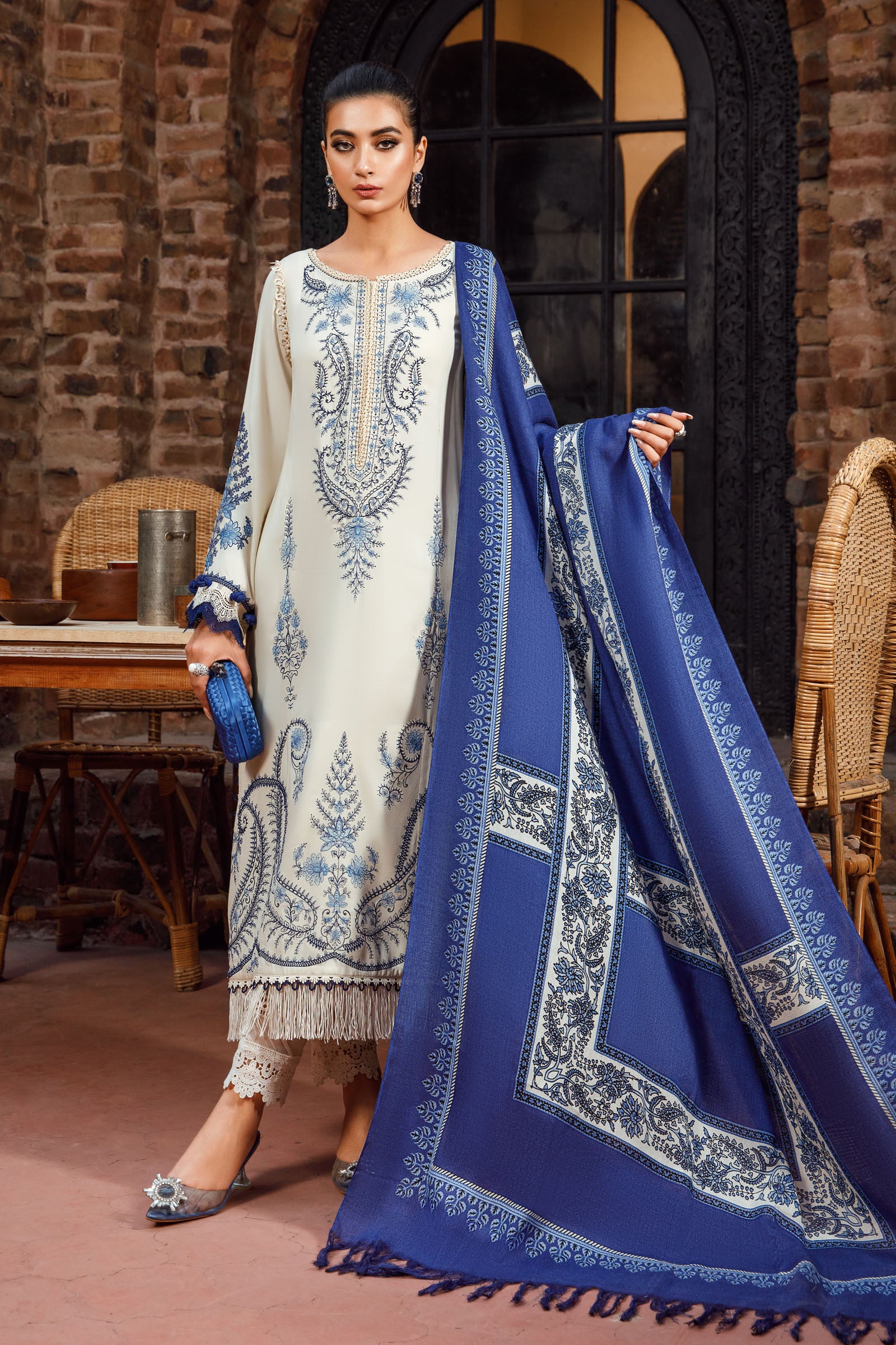 MARIA.B MPrints Winter Collection (with Shawl) MPT1601A YourLibaas