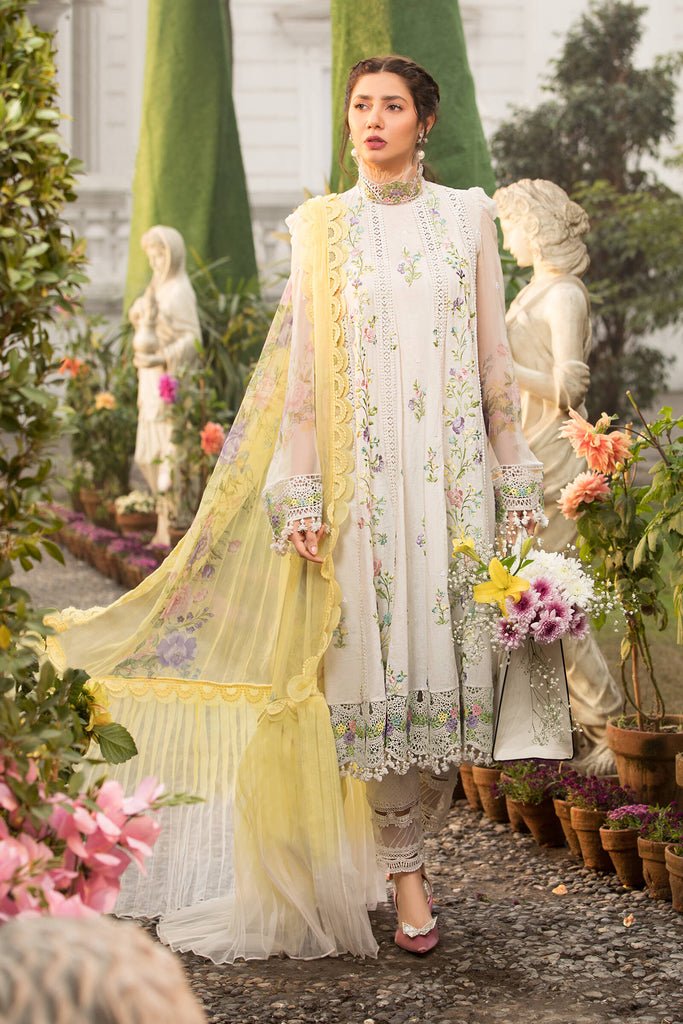 MARIA.B Mein Teri Aan Luxury Lawn Collection 2022 – D-2203-A