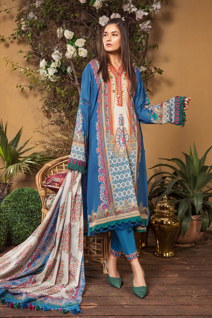 MARIA.B MPrints Secret Garden Spring/Summer Lawn Collection 2022 – MPT-1302-B