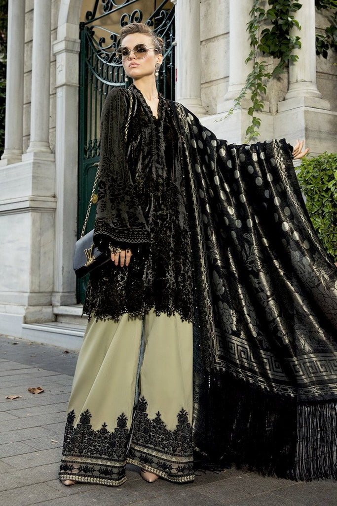 MARIA.B Linen Winter Collection 2020 – DL-806-Black and Beige