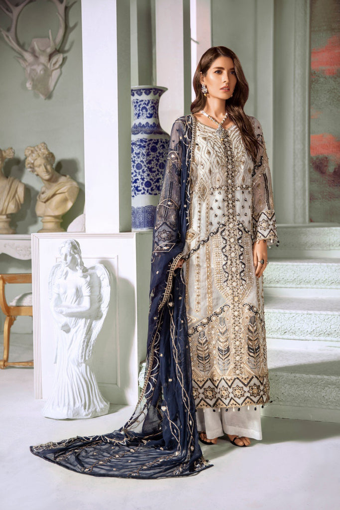 Maryum N Maria Luxury Chiffon Collection 2020 – Perl Harps (MMC-01)