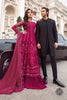 MARIA.B Luxury Chiffon Wedding Formals – MPC-23-107 Magenta Pink