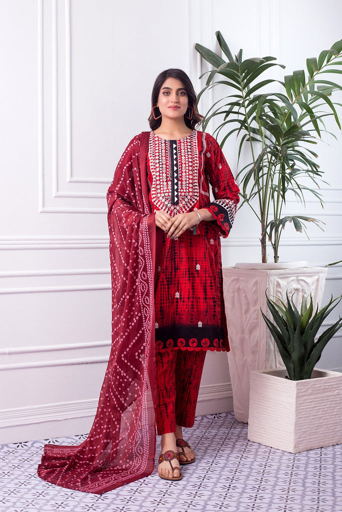 Maahru Embroidered Lawn Collection – MAHRU-7