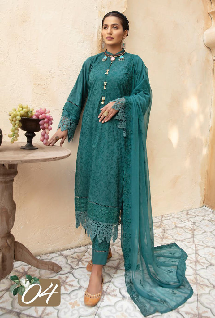 Mahee's Embroidered Lawn Collection – DN-04