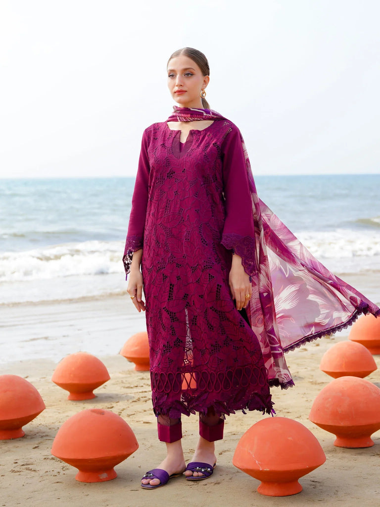 Aabyaan Saagar Luxury Festive Lawn Collection 2024 – INZAH (AF-11)