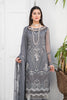 Maryam's Embroidered Luxury Chiffon Collection Vol-24 – D-27 Charcoal Grey