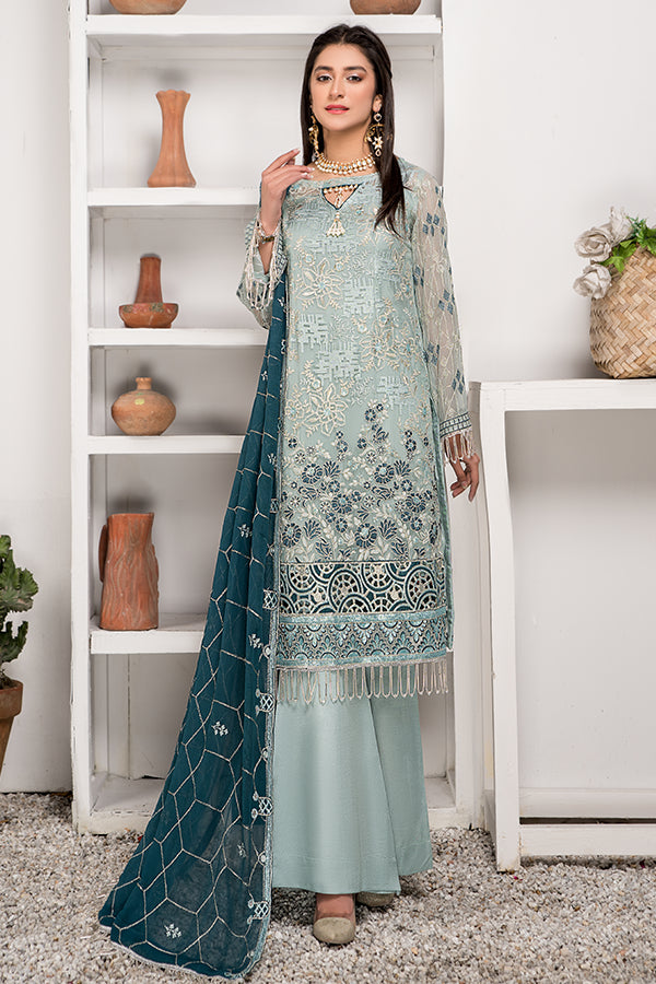 Maryam's Embroidered Luxury Chiffon Collection Vol-24 – D-29 Moonstone