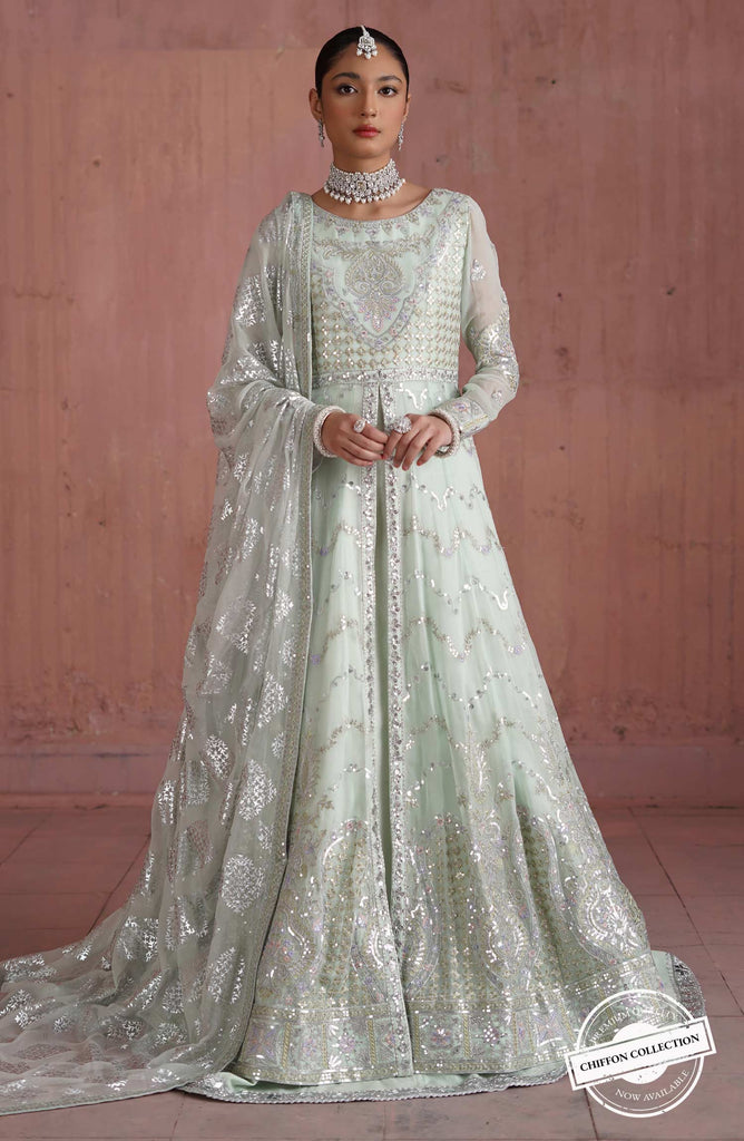 Maryum N Maria Naqsh Chiffon Formal Collection – Lehenga - Meraki (QFF-0007)