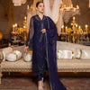 Merakish Luxury Embroidered Chiffon Collection – Navy Blue