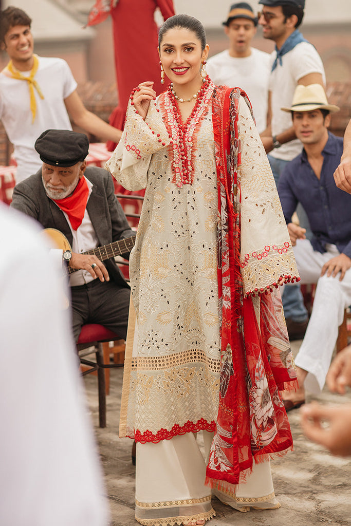 Mushq Festival De Verano Luxury Lawn Collection – MSL22 09 Alba