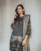 Eshaal Luxury Embroidered Chiffon Collection Vol-4 by Emaan Adeel – Granite Grey
