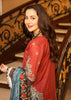 Naushad Imdad Luxury Lawn Collection 2022 – Biking Red Maroon - NI-LL-006