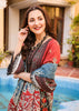 Naushad Imdad Luxury Lawn Collection 2022 – Biking Red Maroon - NI-LL-006