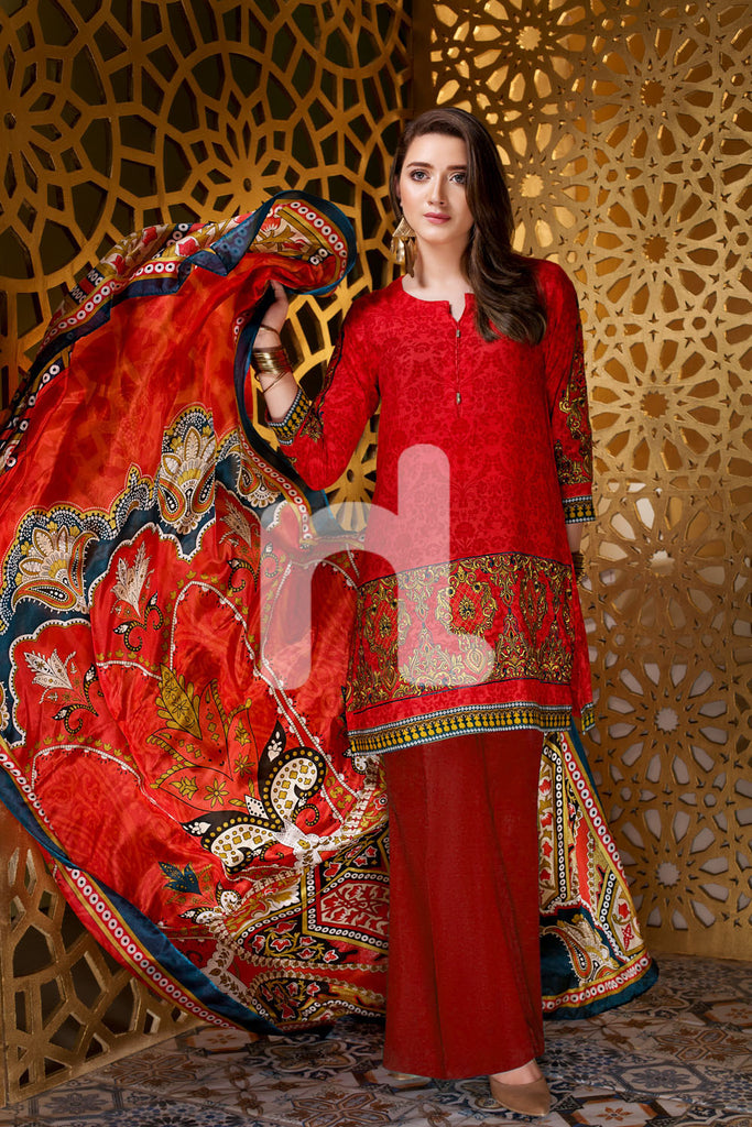 Nishat Linen Silk Chiffon Collection – Design 41701082
