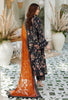 Noor by Saadia Asad Embroidered Prints Woolen Shawl Collection – D1-A-RUST-WOOD