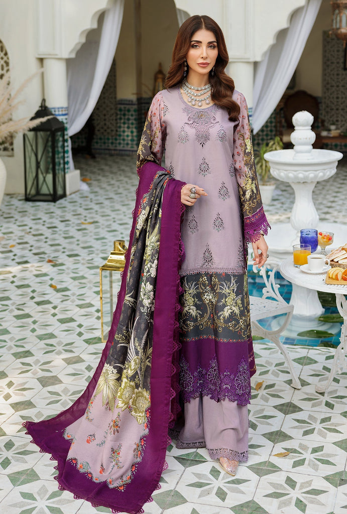 Noor by Saadia Asad Embroidered Prints Woolen Shawl Collection – D4-A-RAYA