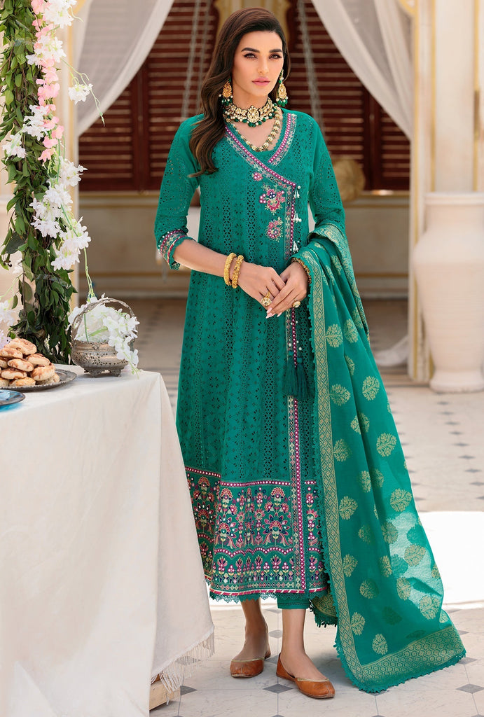 Noor by Saadia Asad Luxury Eid Chikankari Lawn Collection – D8-B-KHOOBAM