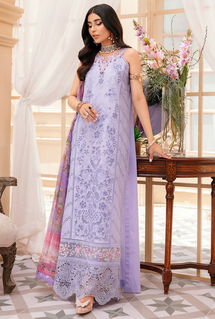 Saadia Asad | Luxury Eid Schiffli Laserkari 26 | D5 - A - Lunaria main image 0