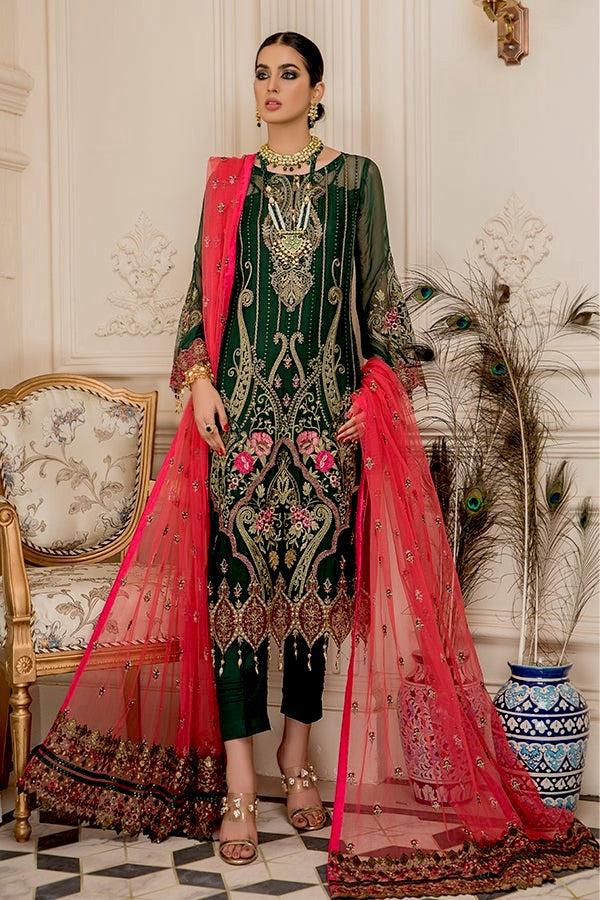 Nourang Festive Collection by Maryam's – D-217 Majestic Wine