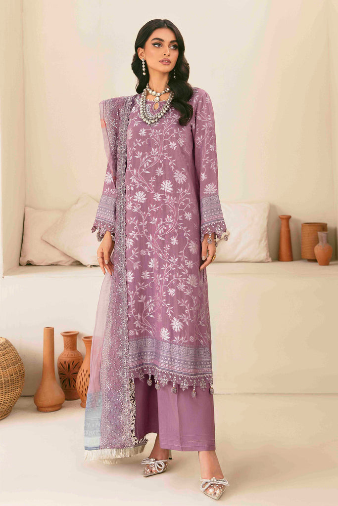 Nureh Maya Jacquard Embroidered Cambric Collection – NJ-42