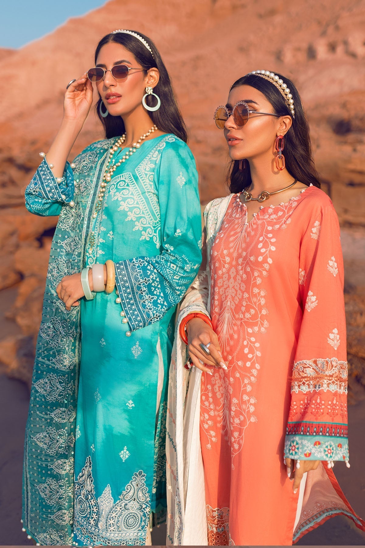 Nureh Maya Lawn Collection 2022 Sea Rise YourLibaas