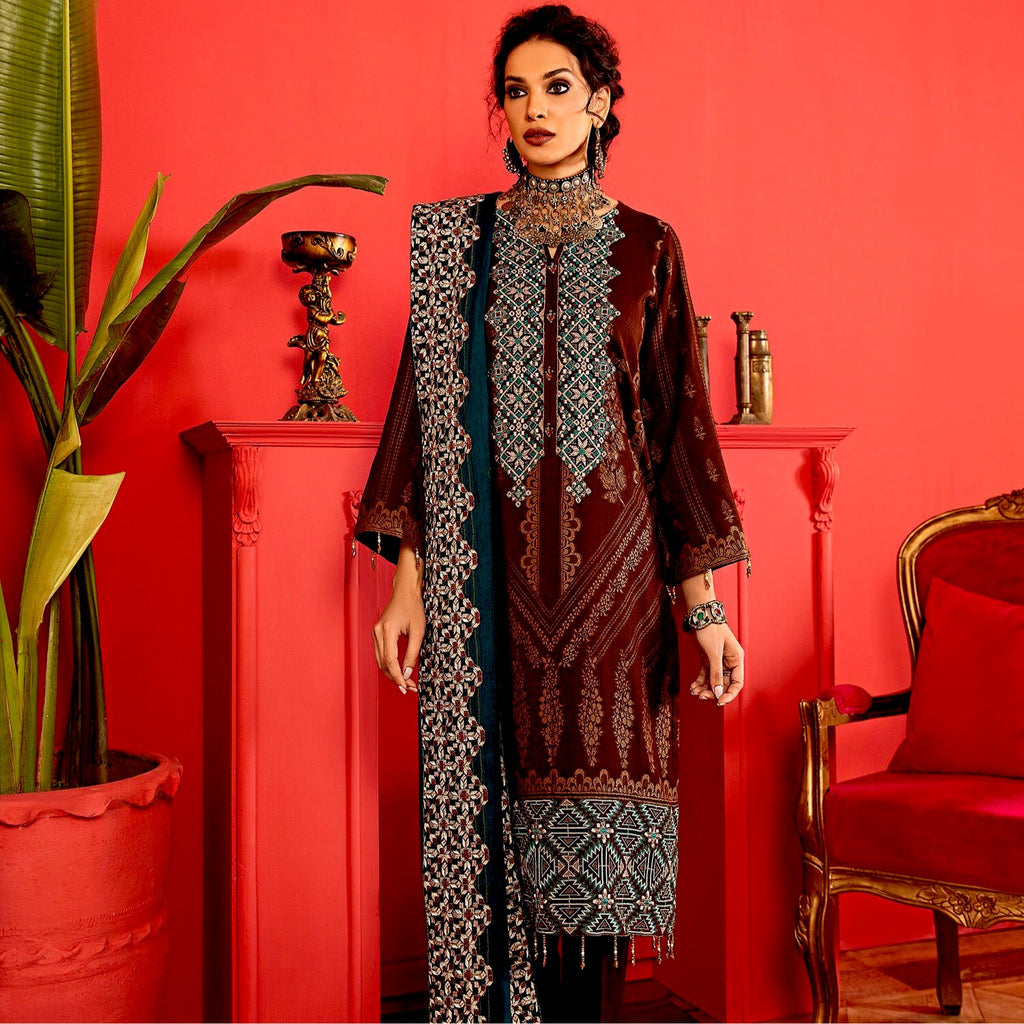 Nureh Exclusive Jacquard Collection – Sahiba Mahal NJ-15
