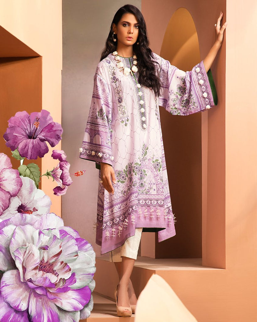 Zaha by Khadijah Shah – 1pc Lawn Collection – Olympe (ZL-01A)