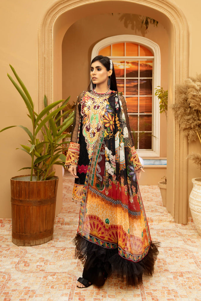 Adan's Libas Schiffli Embroidered Lawn Collection Chapter 2 – Mineral Magic