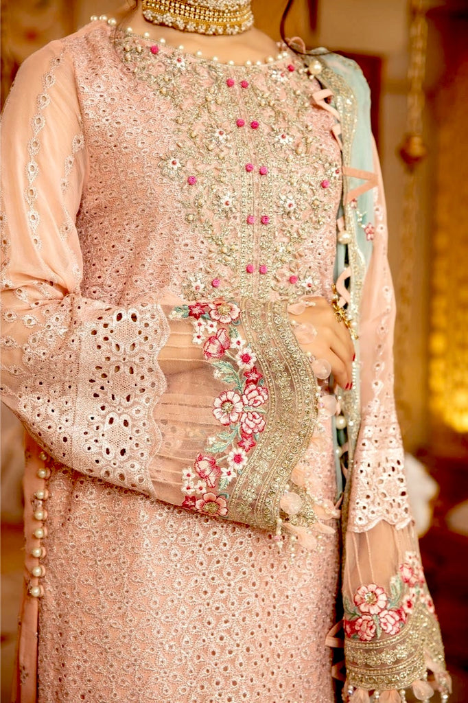 Adan's Libas Ravia Schiffli Embroidered Chiffon Collection – Gul e Afroz
