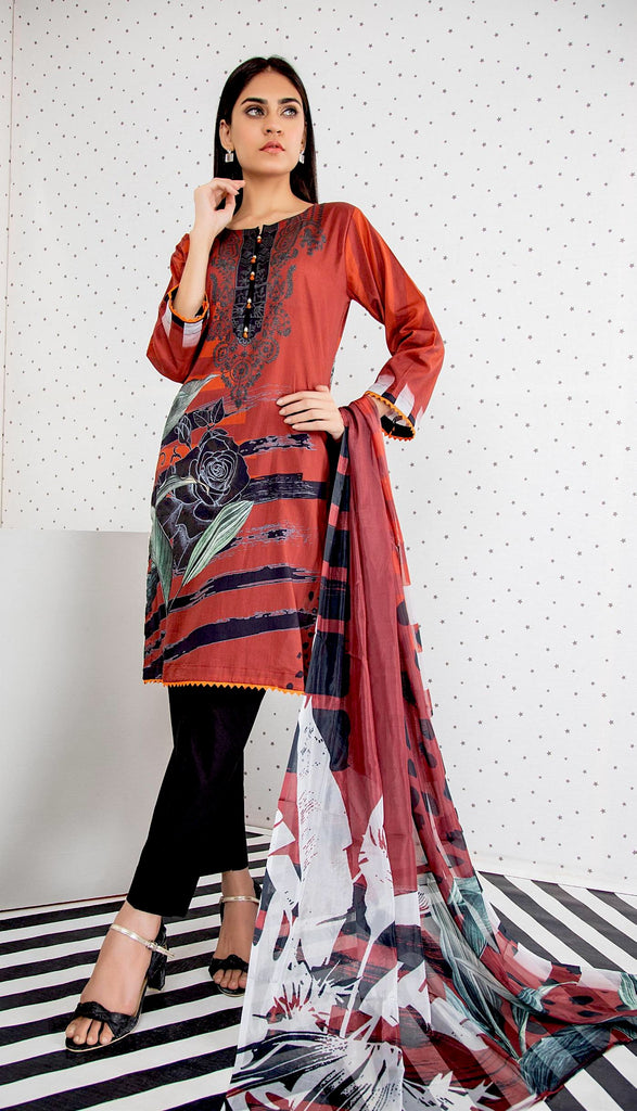 Orchid by Regalia Textiles Printed Lawn Collection – D3