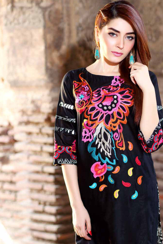 Charizma Embroidered Plush Kurtis Vol 2 – PK-67 - YourLibaas
 - 1