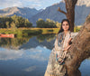 Gul Ahmed Winter Collection 2021 · 3 PC Khaddar Suit with Linen Shawl – PVS-12017