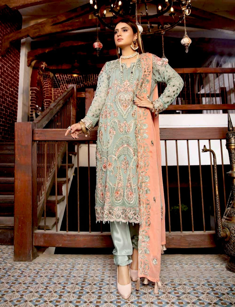 Poshak Luxury Chiffon Collection – D-068