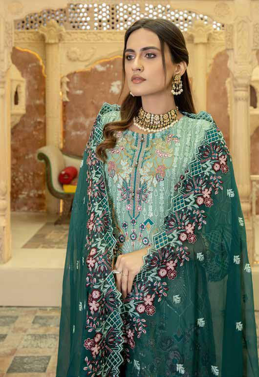 Poshak Mashal Luxury Chiffon Collection 2022 – D-01