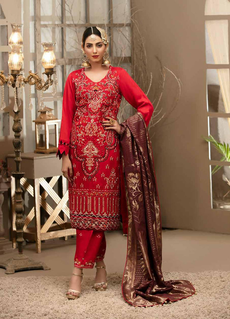 Poshak Viscose Embroidered Collection – D-086