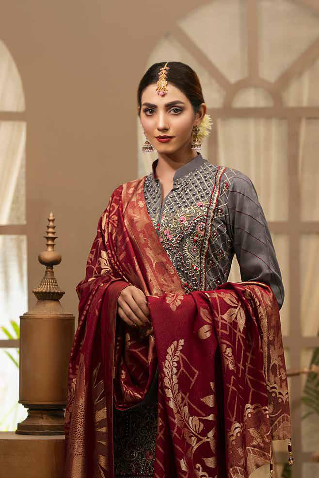 Poshak Viscose Embroidered Collection – D-089