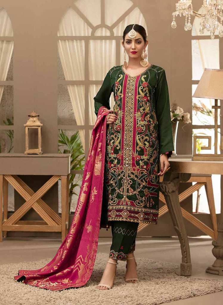 Poshak Viscose Embroidered Collection – D-082