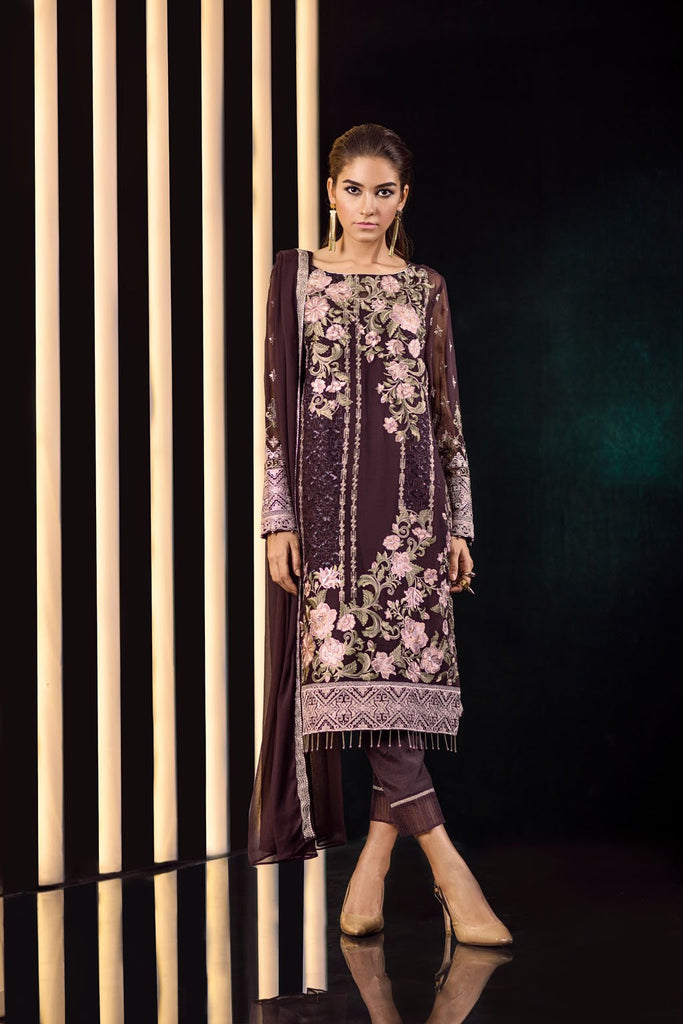 Baroque Fuchsia Chiffon Collection Vol-3 – Dark Florals