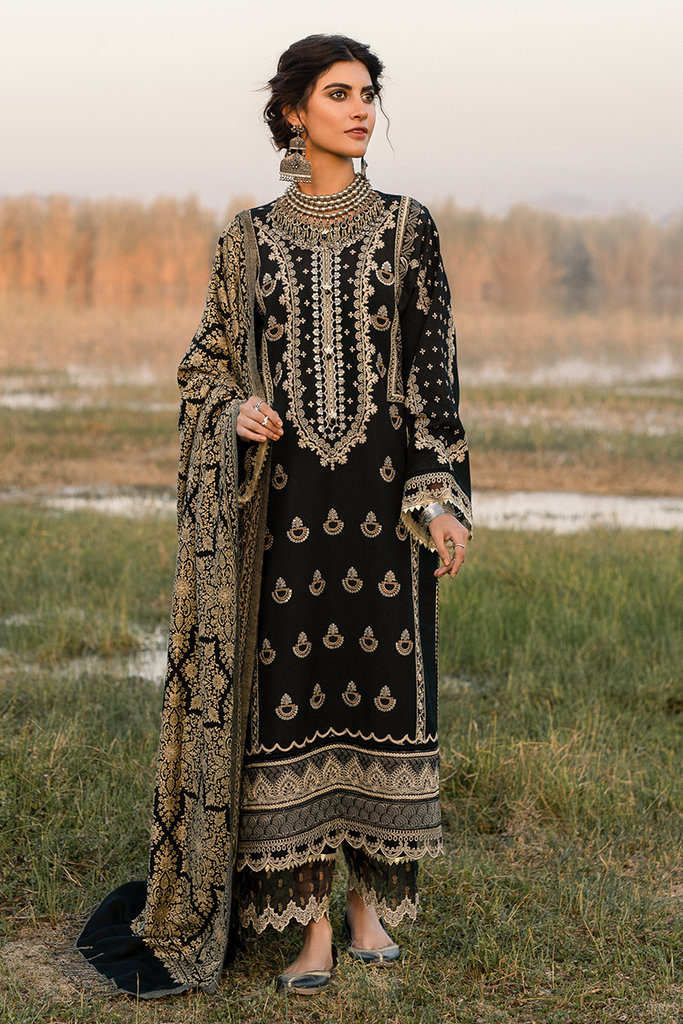 Qalamkar Luxury Winter Collection (with Shawl) 2020 – KS-09