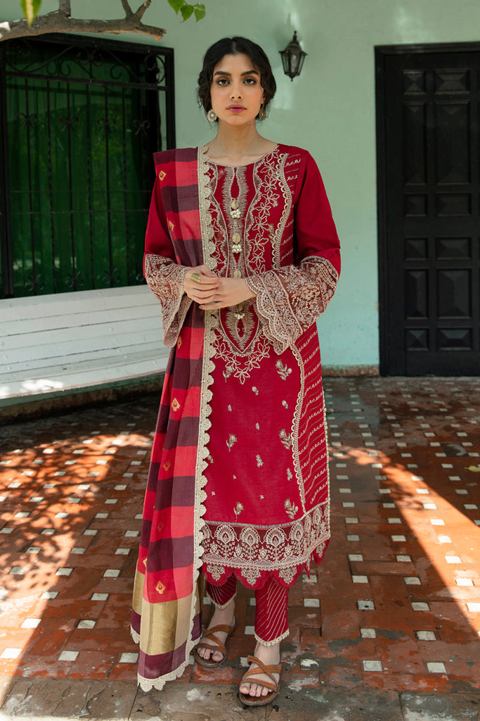 Qalamkar Qline Lawn Collection – QB-01 ROSA