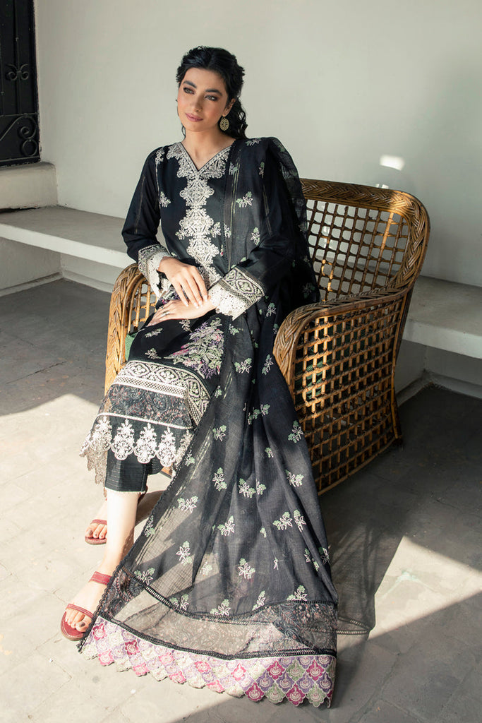 Qalamkar Qline Lawn Collection 2022 – QB-10 JEANNE