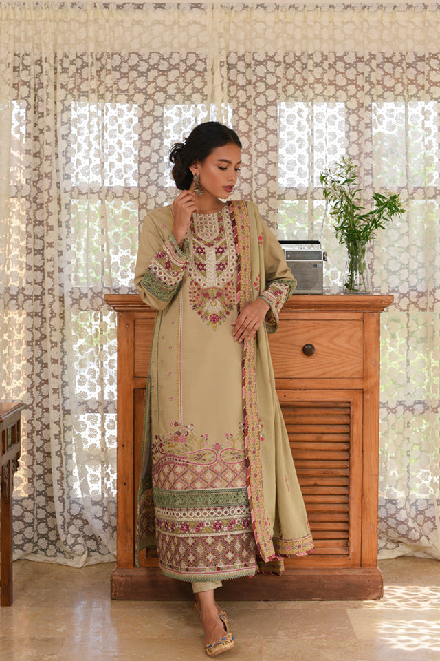 Qalamkar Qline Linen Collection – VL-09 MAHRUKH