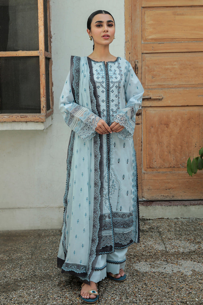 Qalamkar Qline Summer Lawn Collection 2022  – AQ-05  FEROZA