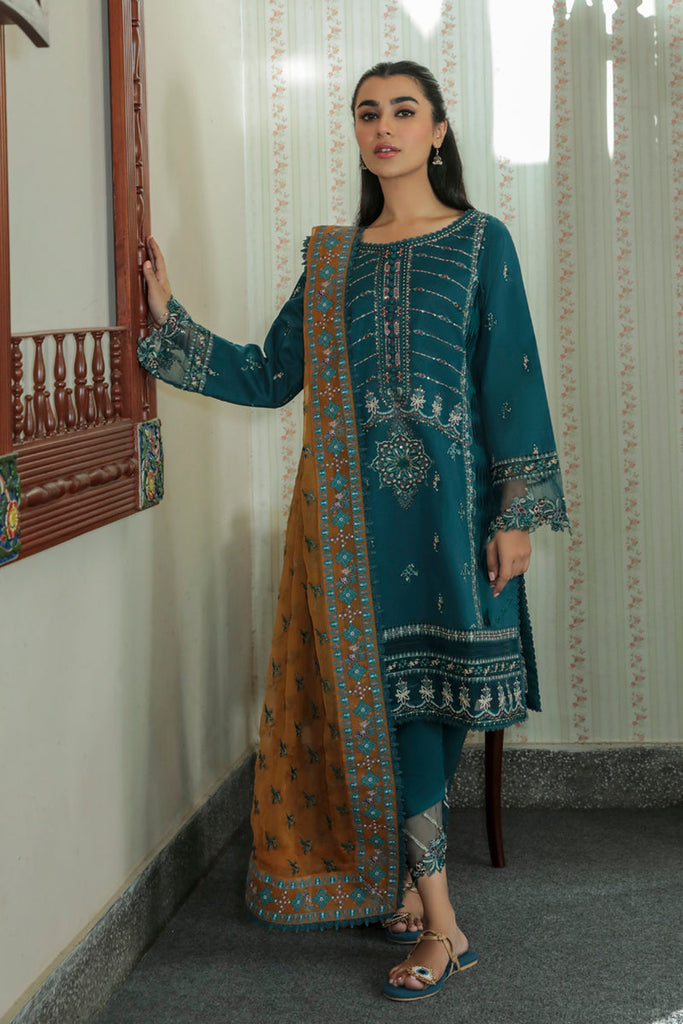 Qalamkar Qline Summer Lawn Collection 2022  – AQ-12  AMAL