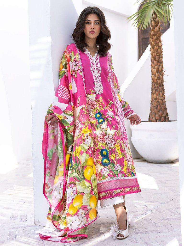 Roheenaz Leya Lawn Collection 2024 – Coral Reef